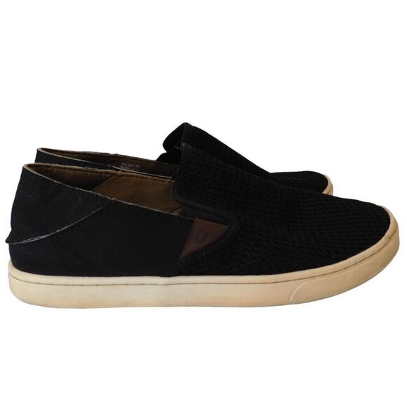 OluKai Pehuea Blue Mesh SlipOn Casual Active Shoes 20271  OluKai Pehuea Slip-On Shoes Womens 8.5‎ Sneakers Lightweight Flats 20271 Black